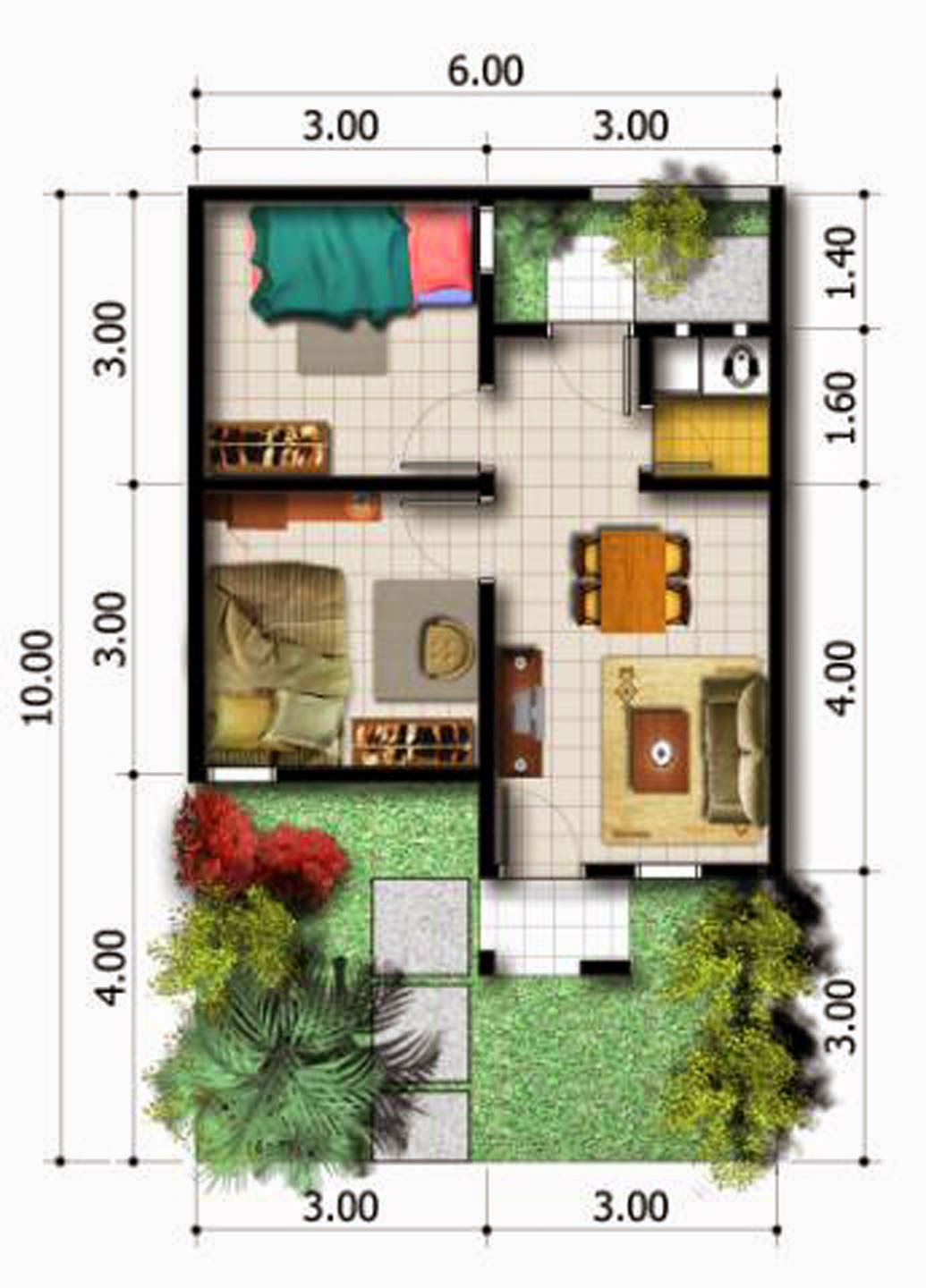 Desain Rumah Type 36 60 Desain Properti Indonesia