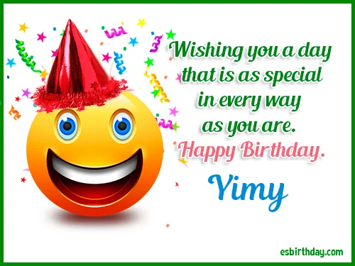 Yimy Happy birthday