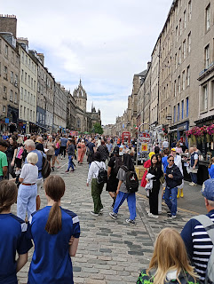 View across Edinburgh's Royal Mile