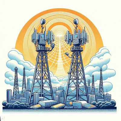 Ilustrasi Microwave Link