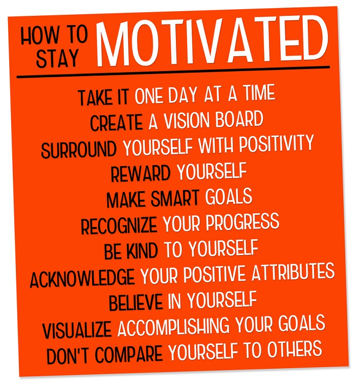 Checklist to be motivated to not procrastinate reward yourself