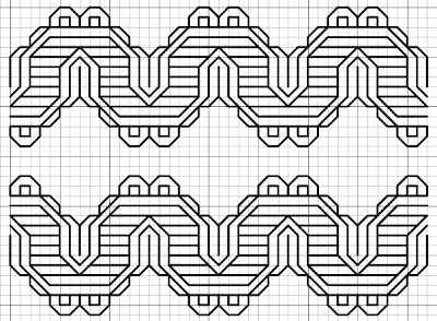 free double border blackwork pattern