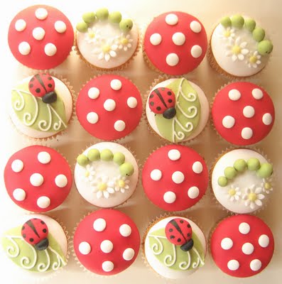 I don't like bugs either but what's not to love about polkadotted cupcakes