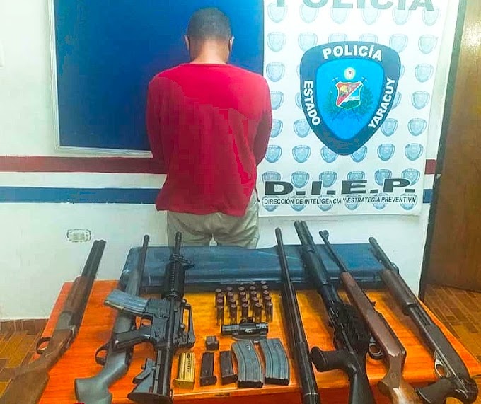 Vallepascuense es detenido por tráfico de armas 