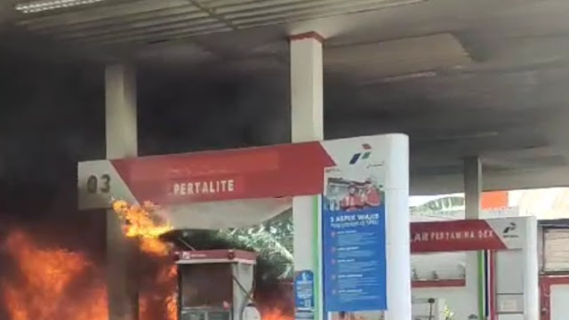 Mobil dan Dispenser SPBU di Wajo Terbakar, Kerugian Capai Rp 470 Juta