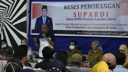 Ketua DPRD Sumbar Supardi Himpun Aspirasi Masyarkat