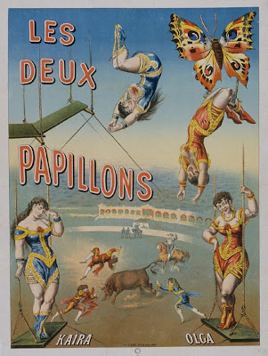 Les Deux papillons - circus poster