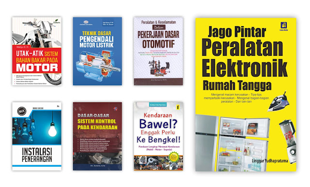 Buku Teknik - Elektro, Mesin, Otomotif dan Ilmu Terapan Untuk Koleksi Perpustakaan Desa