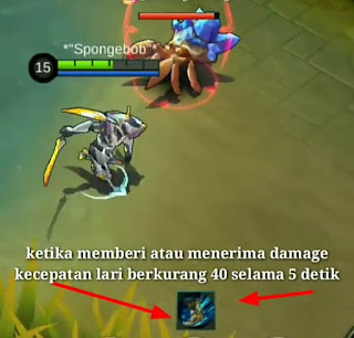 Ketika memberi Damage atau terkena serangna dari musuh Movement Speed akan berkurang 40 selama 5 detik . jadi mungkin ini adalah kekurangan ya yang sngat parah dimana disaat kita spam skill sama musuh namun dia lari dan mov Speed kita kurang ! tapi tidak masalah sih karna yang kurang Cuma setengah dari movement asli yang didapatkan , Namun kalian harus detai juga memerhatikan item ini agar bisa lebih maksimal dalam pertarungan .