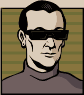 uncool man with dark glasses