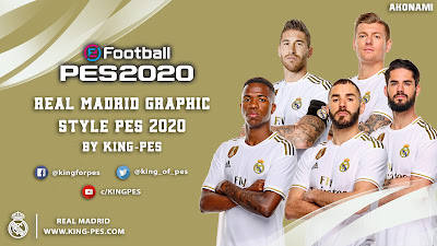 PES 2020 Real Madrid Graphic Menu for PES 2017