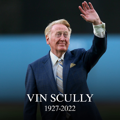 Rest In Peace to Vin Scully...the long-time sports commentator for the Dodgers.