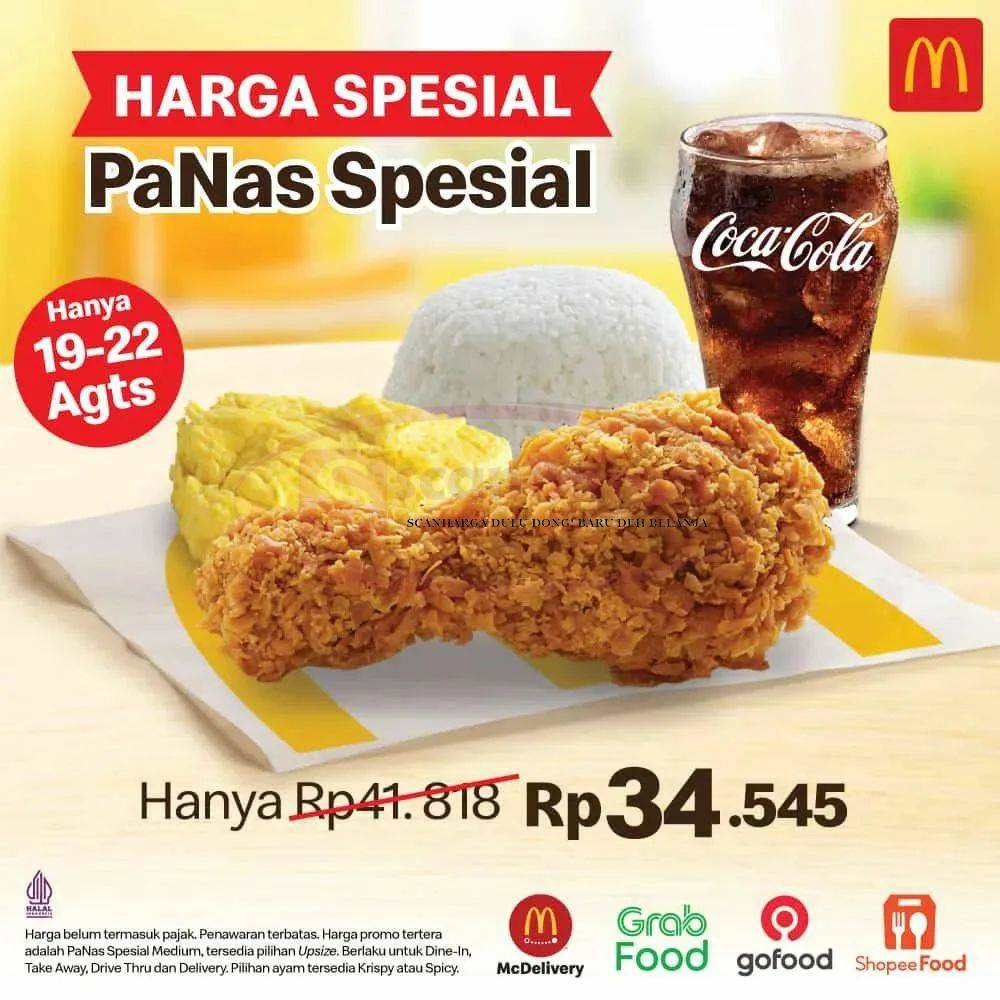 Promo McDonalds Harga Spesial PaNas Spesial hanya Rp. 34.545