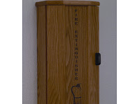 Graceful Wooden Mallet Fire Extinguisher Cabinet Engraved Door