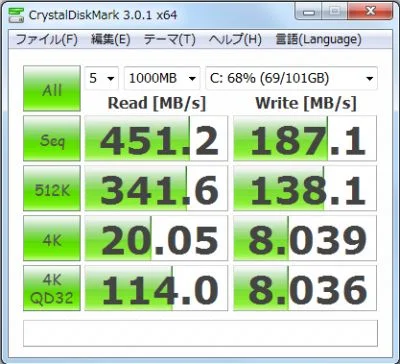 Crucial m4 ファームウェアFW000F