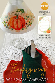 Thanksgiving invite cards and decor