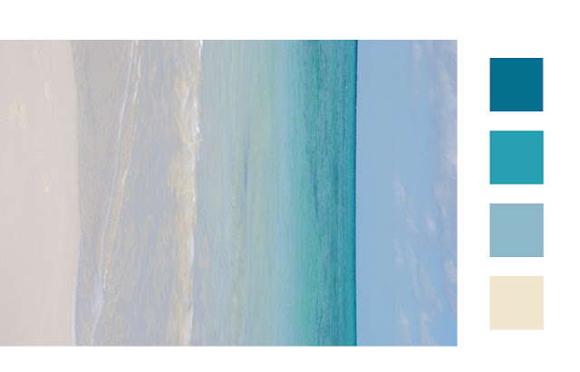 panneau-de-tendance-gamme-de-couleurs-inspiration-paradis-lagon-mer-caraibe-eau-turquoise