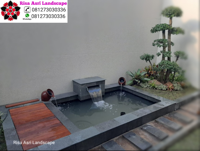 Jasa Tukang Kolam Natural Koi Pond Minimalis Batu Alam Kolam Natural Koi Pond & Kolam Minimalis WaterWall Air Terjun & Mancur