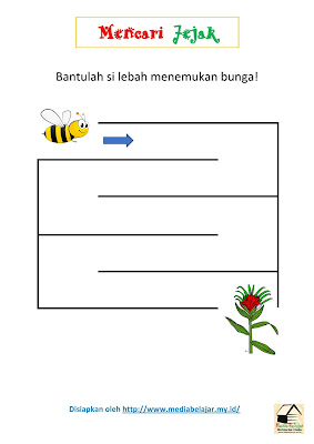 Mencari Jejak: Bantulah Lebah Menemukan Bunga!