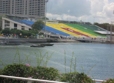 the floating stadium of singapore @ strange world