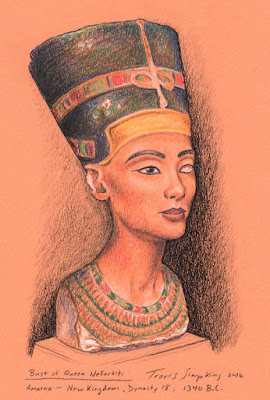 Queen Nefertiti. Amarna Period. Ancient Egypt. by Travis Simpkins