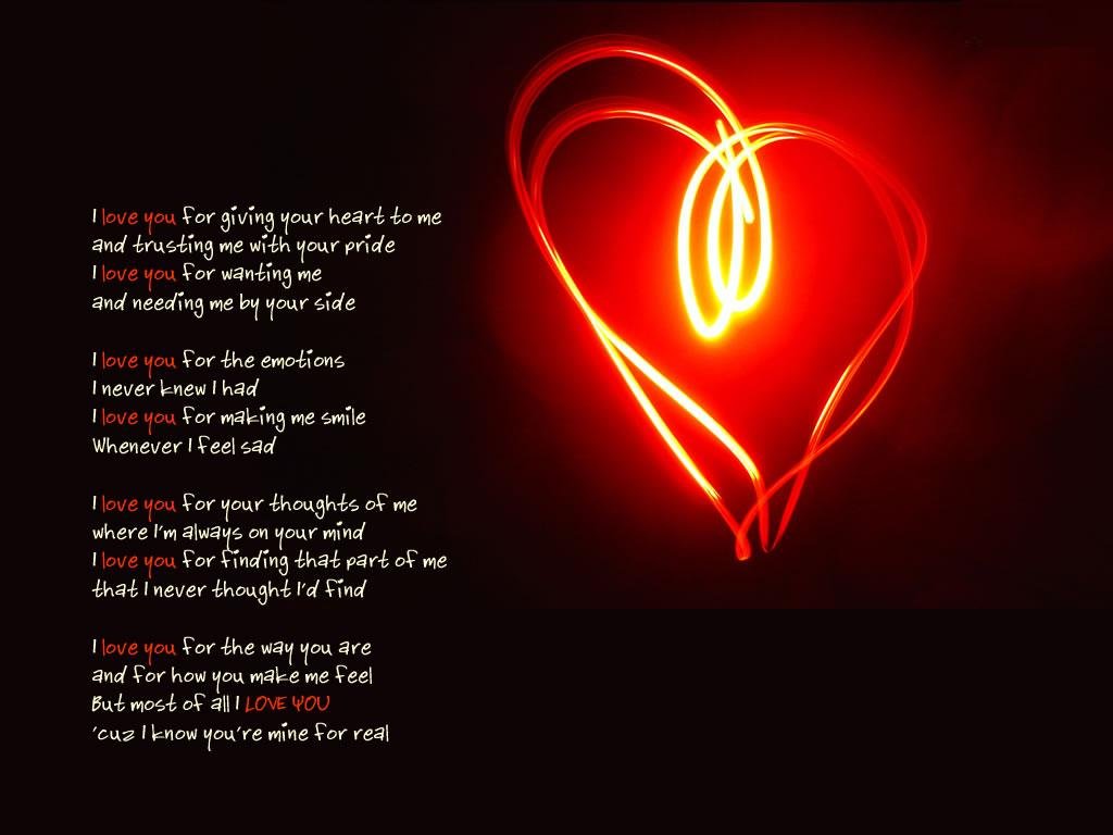 love poems Wallpaper