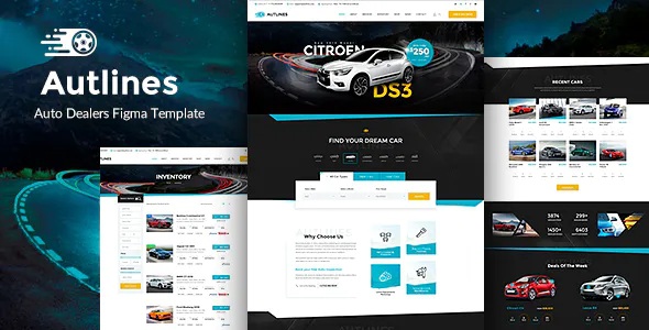 Best Autodealer and Tuning Auto Figma Template