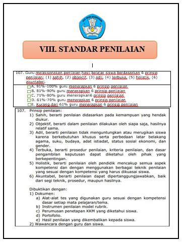  Standar Penilaian Format Microsoft Word ✔ Download Cover / Sampul Map Akreditasi 2019 Standar Kompetensi VIII (8) Standar Penilaian Format Word