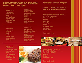 Kenny Rogers Party Food Packages