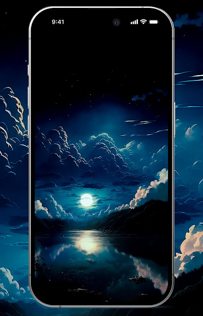 A Stunning AI Generated Night Landscape for Your Phone