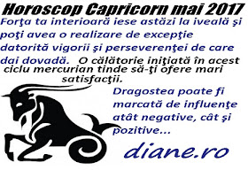 Horoscop mai 2017 Capricorn