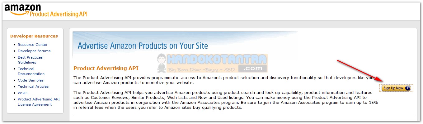 Daftar API Access Key Amazon