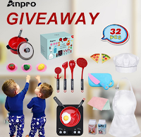 Logo Vinci gratis uno dei premi Anpro 32 pezzi Kids Kitchen 