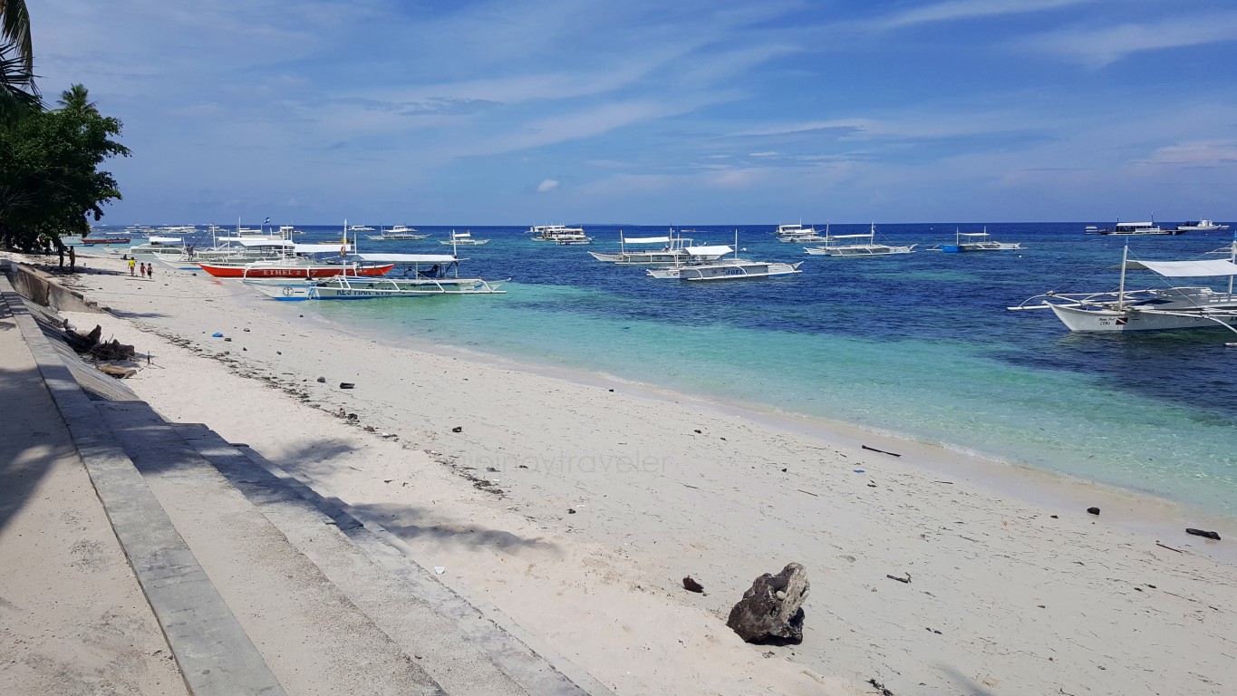 awesome beach panorama at Alona Beach, Panglao, Bohol