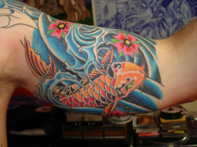 koi fish tattoo design in