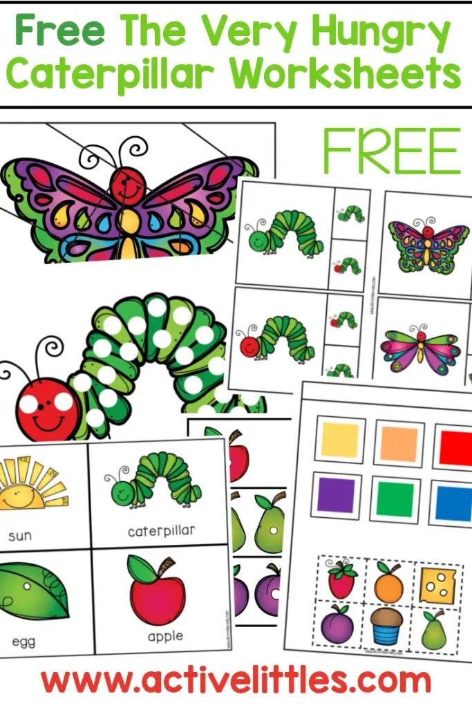 Very Hungry Caterpillar Free Worksheets