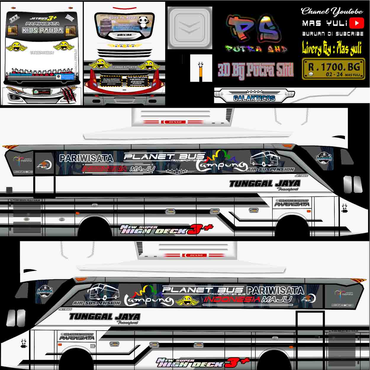 livery bussid tunggal jaya panda