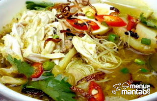 menumantab.com - Resep membuat Soto Ayam