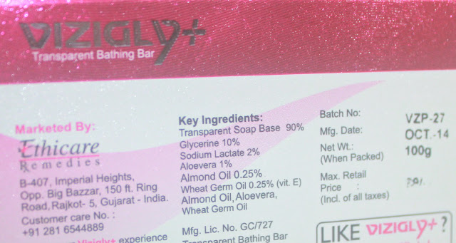 Ethicare Remedies Vizigly+ Transparent Bathing Bar Review