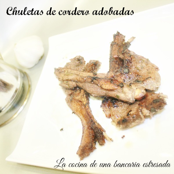 Receta de chuletas de cordero adobadas