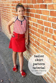 sailor skirt sewing tutorial