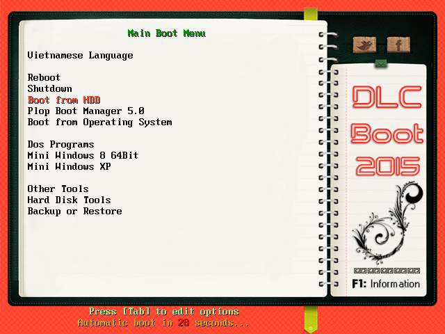 تحميل اسطوانة صيانة الكمبيوتر اخر اصدار DLC Boot 2015 2.0 Build 150125