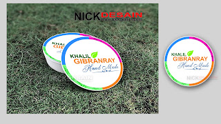 Contoh Desain Logo Olshop Bulat dan Cetak Stiker Label - Percetakan Tanjungbalai