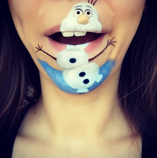 muñeco de nieve body paint boca