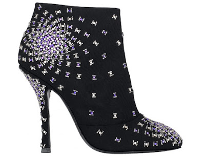 Black Satin Shoes on Sergio Rossi Black Satin Bootie With Crystals   Designer Shoes   High