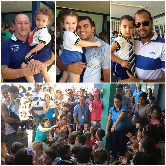 Semana começa com homenagens aos papais na Escola Dinâmica