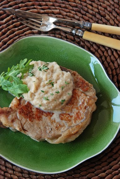 Grenadins de Veau au Coulis de Celeri-Rave (Veal with Celery Root Cream Sauce)