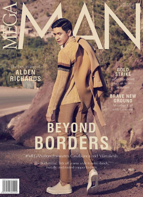 Maine Mendoza with Alden Richards MEGA Magazine October 2016 Cover issue