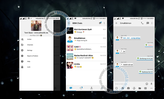 download BBM Mod Tema Simple i-Phone 