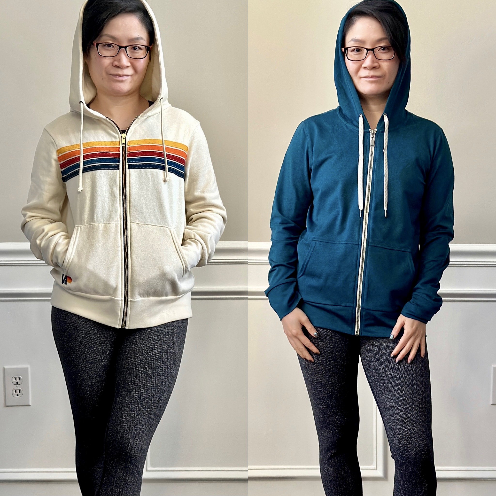 Fit Review! Vuori Halo Performance Hoodie 2.0 vs Aviator Nation 5 Stripe  Hoodie